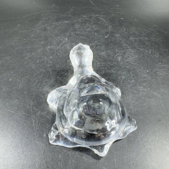 Vintage Clear Glass Crystal Miniature Turtle Reptile Figurine Decor Small Figure - Picture 15 of 15